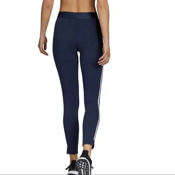 Adidas New Climalite Three Stripe Athletic Leggings S - Picture 4 of 13